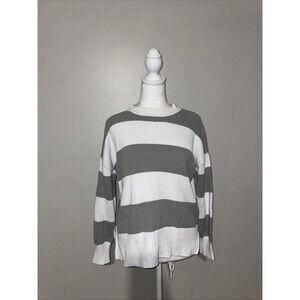 Jessica Simpson Y2K Striped Sweater XS Coastal Grandma Quiet Luxury